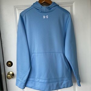 •Under Armour• Men’s Light Blue Hoodie Pullover - Size Large